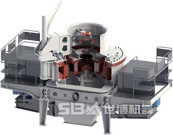 立軸沖擊式破碎機內(nèi)部結(jié)構(gòu)圖