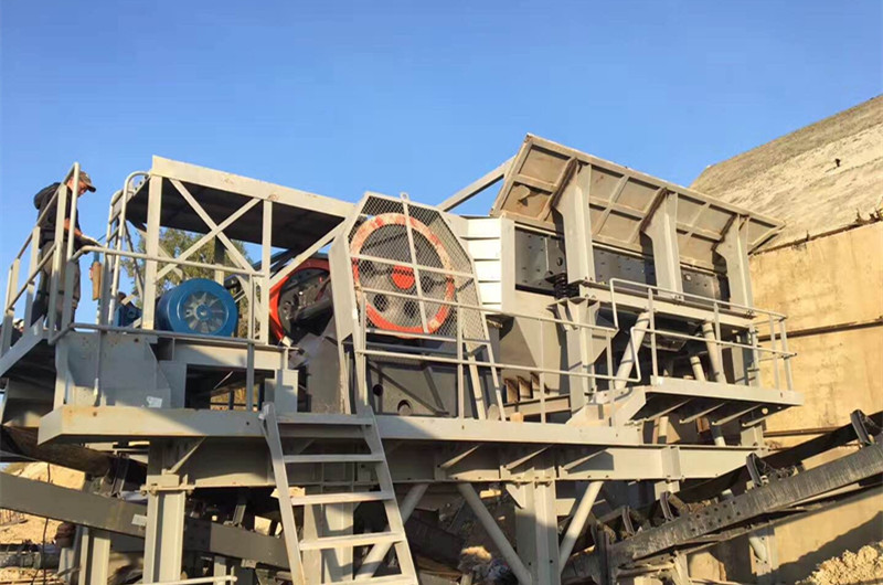 固定建筑廢料生產線現(xiàn)場