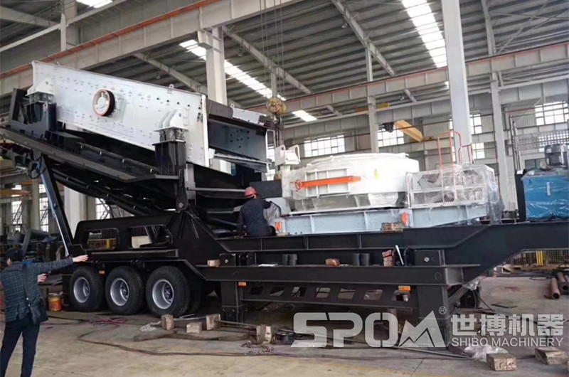 世博車載移動打砂機(jī)生產(chǎn)車間