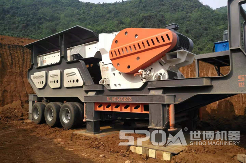 粗碎車載移動碎石機，顎破移動碎石機
