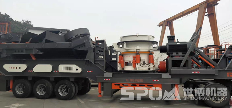 輪胎移動圓錐破碎石料機