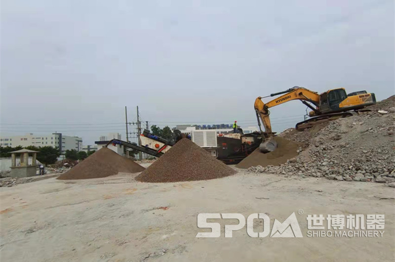 建筑垃圾制砂設(shè)備，移動建筑垃圾破碎制砂機