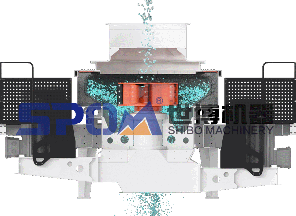 沖擊制砂機(jī)結(jié)構(gòu)原理圖